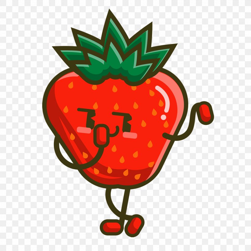 Strawberry Clip Art Fruit Image Animation, PNG, 1500x1500px, Strawberry, Animation, Artwork, Cartoon, Drawing Download Free