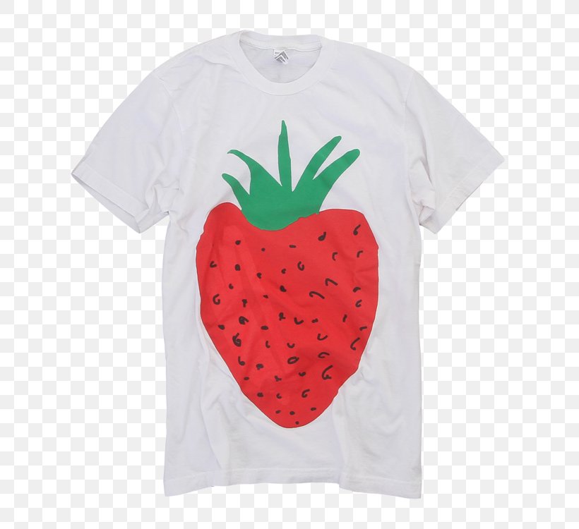 T-shirt Strawberry Sleeve, PNG, 750x750px, Tshirt, Fruit, Sleeve, Strawberries, Strawberry Download Free