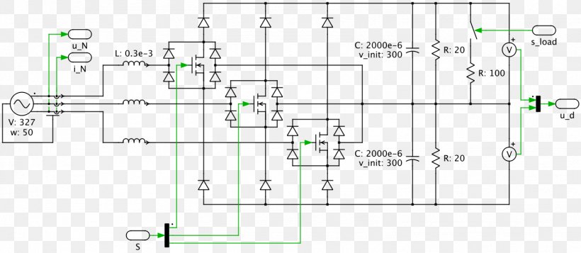 Vienna Rectifier Rectificador De Onda Completa Electrical Network Three-phase Electric Power, PNG, 1502x654px, Rectifier, Alternating Current, Area, Center Tap, Diagram Download Free