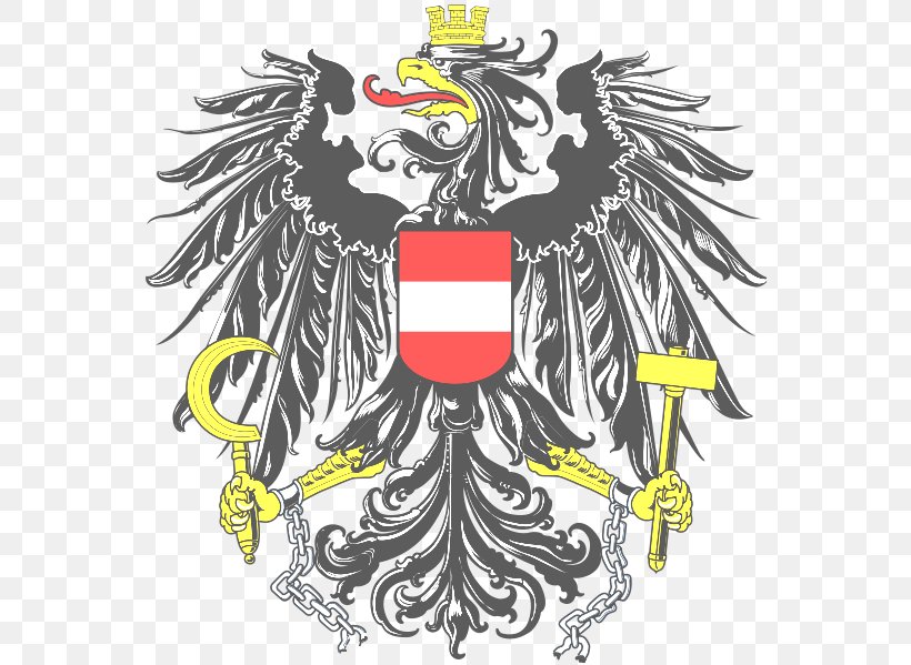 Austrian Empire Austrian Civil War Coat Of Arms Of Germany Coat Of Arms Of Austria, PNG, 561x599px, Austria, Art, Austrian Civil War, Austrian Empire, Bird Download Free