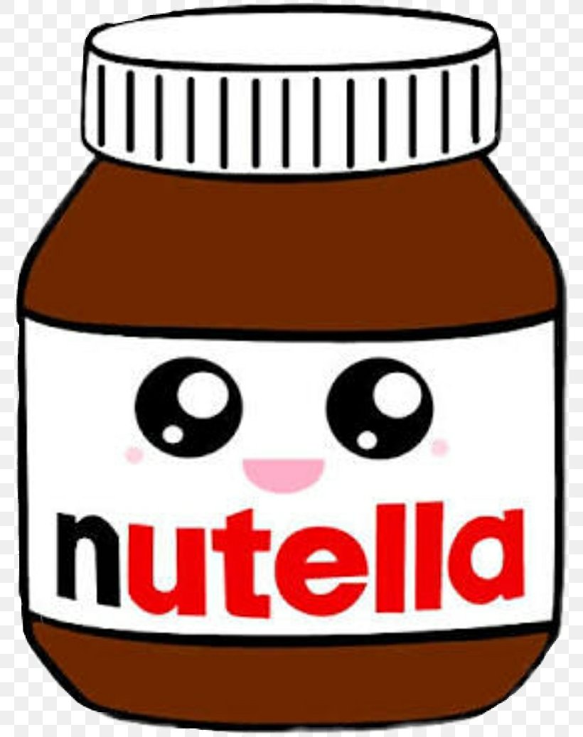 Drawing Clip Art Nutella Image Kawaii, PNG, 785x1037px, Drawing, Artwork, Chocolate, Chocolate Spread, Cuteness Download Free