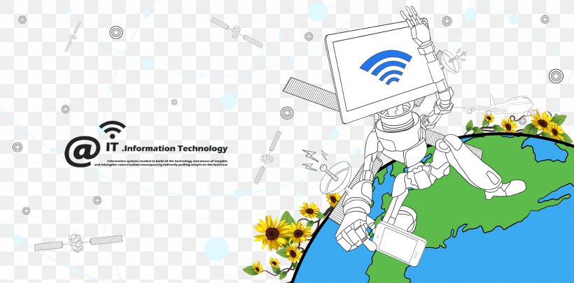 Earth Robot Illustration, PNG, 1701x842px, Earth, Area, Brand, Cartoon, Comics Download Free