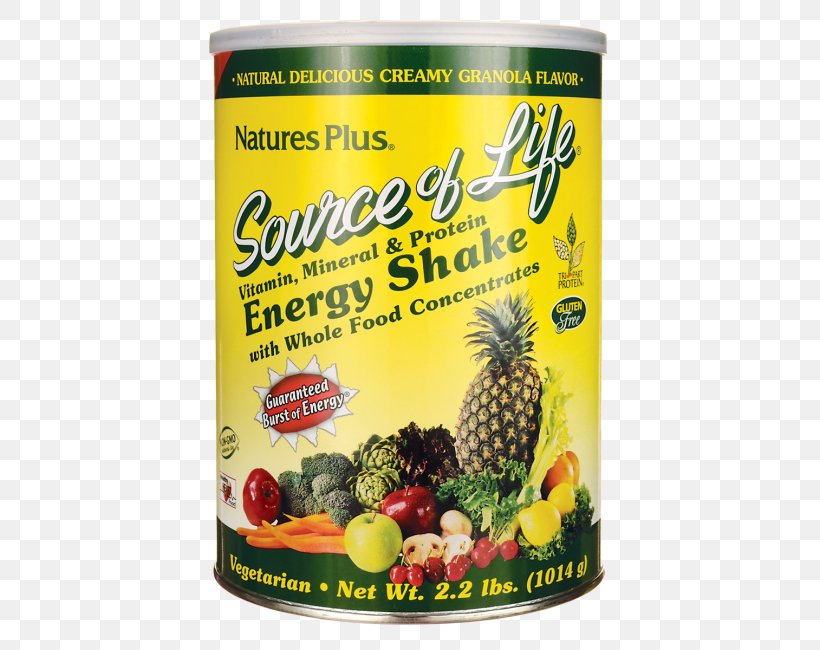 Nature's Plus Source Of Life Energy Shake Natural Foods Vegetarian Cuisine Cream, PNG, 650x650px, Watercolor, Cartoon, Flower, Frame, Heart Download Free