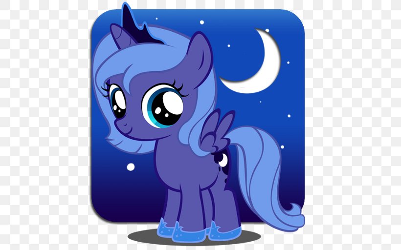 Princess Luna Rainbow Dash Rarity Pony Pinkie Pie, PNG, 512x512px, Princess Luna, Applejack, Black, Blue, Cartoon Download Free