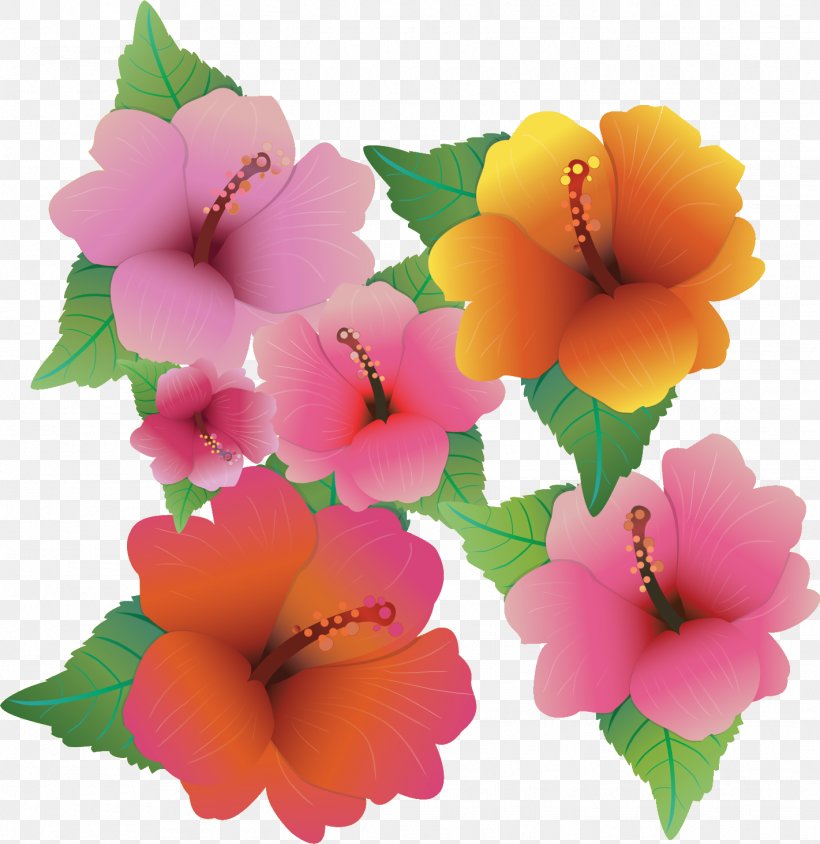 Flower, PNG, 1421x1463px, Rosemallows, Chinese Hibiscus, Drawing, Flower, Flowering Plant Download Free