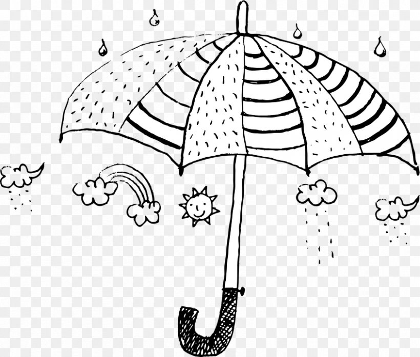 Image Painting Sterilization Ultraviolet Umbrella, PNG, 846x720px, Painting, Area, Artwork, Black And White, Coloring Book Download Free