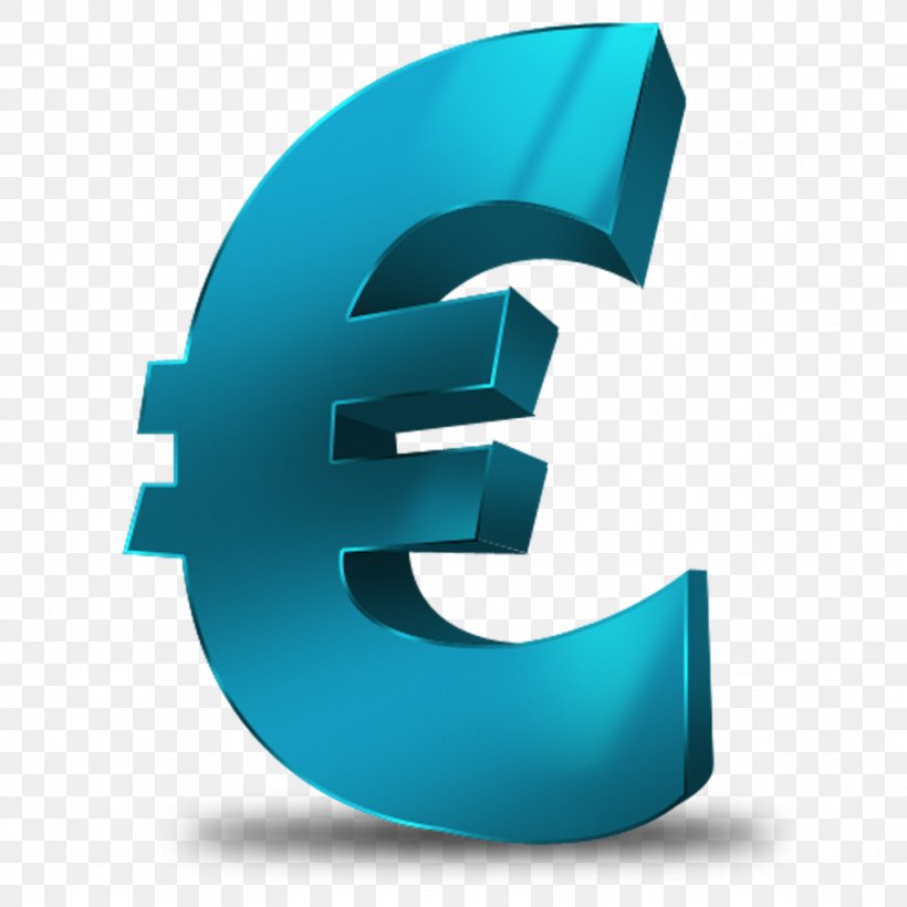Euro Sign Foreign Exchange Market Exchange Rate Stock, PNG, 1024x1024px, Euro Sign, Aqua, Coin, Currency, Currency Symbol Download Free