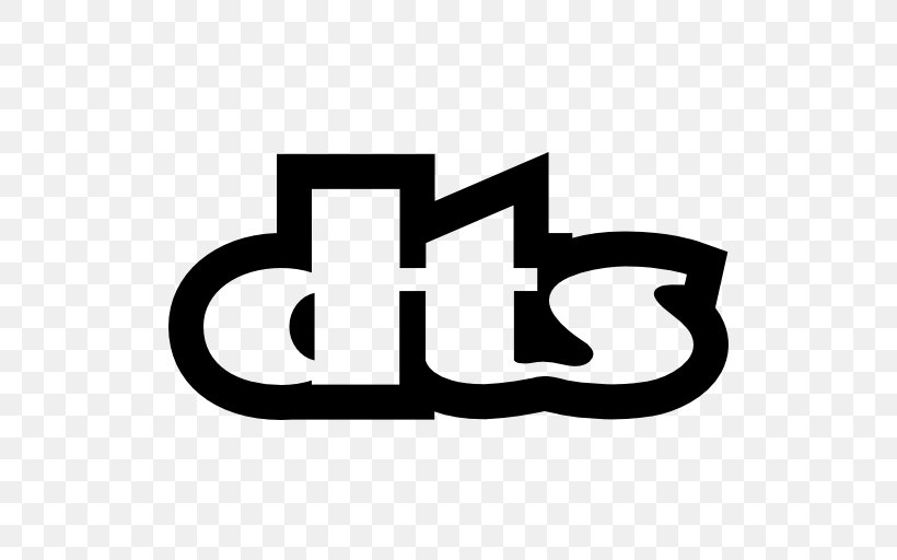 DTS Dolby Digital Logo, PNG, 512x512px, Dts, Area, Audio, Black And White, Brand Download Free