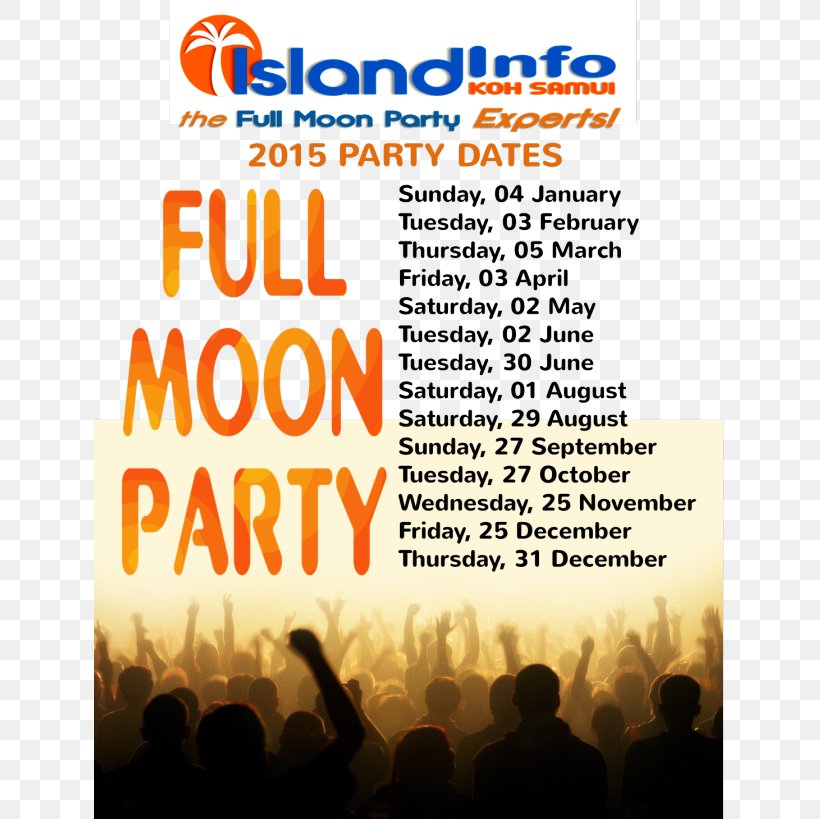 Ko Samui Hat Rin Full Moon Party Beach, PNG, 632x819px, Ko Samui, Advertising, Area, Backpacker Hostel, Beach Download Free