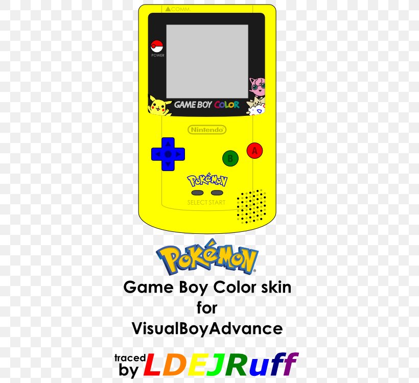 Pokémon Yellow Pokémon Red And Blue Pokémon Puzzle Challenge Game Boy, PNG, 375x750px, Game Boy, Area, Emulator, Game Boy Advance, Game Boy Color Download Free