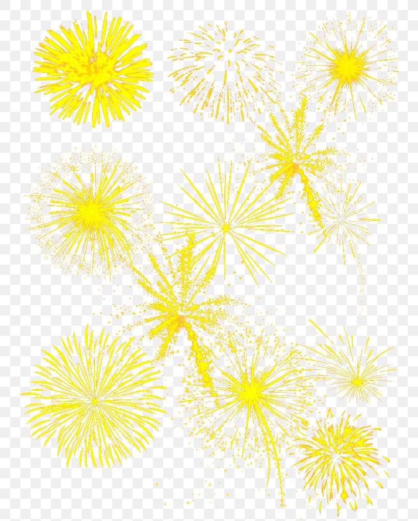 Yellow Fireworks Download, PNG, 744x1024px, Watercolor, Cartoon, Flower, Frame, Heart Download Free