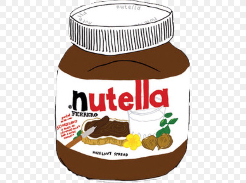 Chocolate Spread Nutella Jar Pancake, PNG, 456x611px, Chocolate Spread, Chocolate, Drawing, Ferrero Spa, Food Download Free