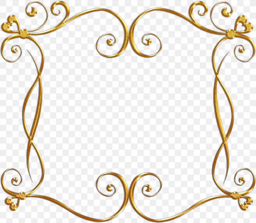 Clip Art Picture Frames Gold Ornament, PNG, 2670x2330px, Picture Frames, Area, Body Jewelry, Flower, Gold Download Free