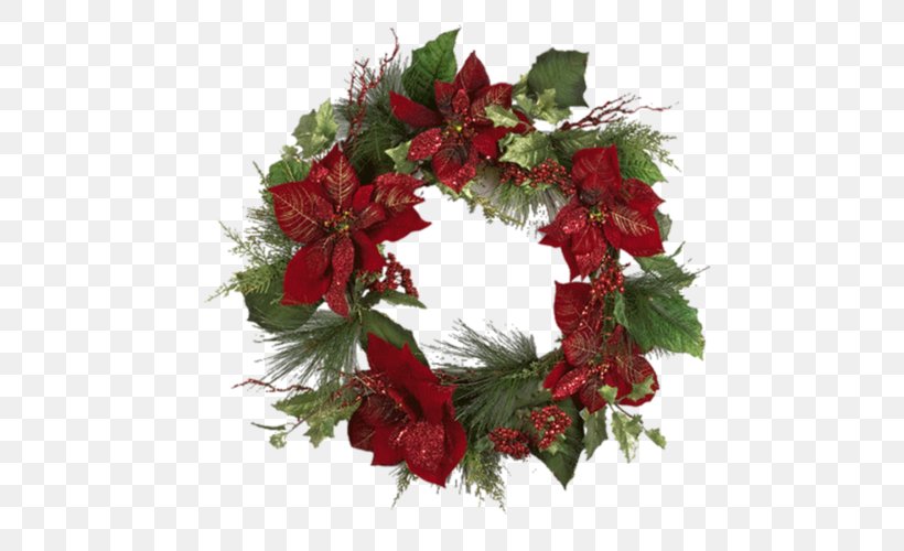 Wreath Garland Christmas Krampus Rudolph, PNG, 500x500px, Wreath, Advent, Advent Wreath, Artificial Flower, Christmas Download Free