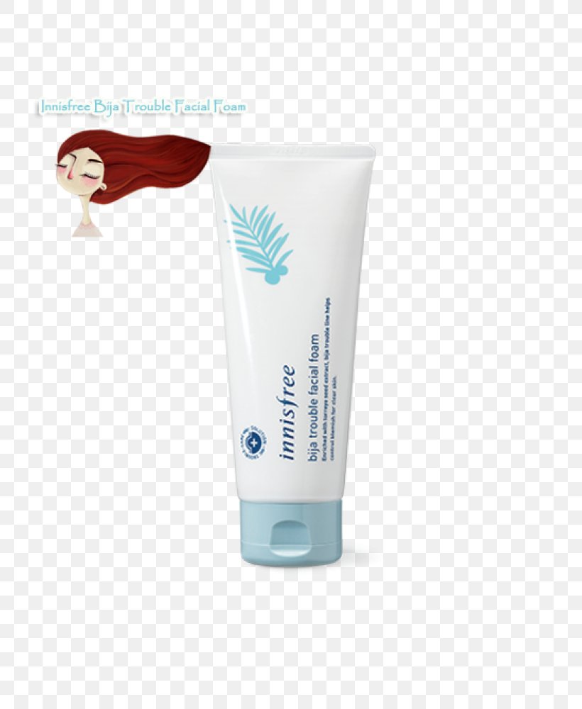 Cream Lotion Innisfree Bija Trouble Facial Foam Milliliter Gel, PNG, 746x1000px, Cream, Face, Facial, Fluid Ounce, Foam Download Free