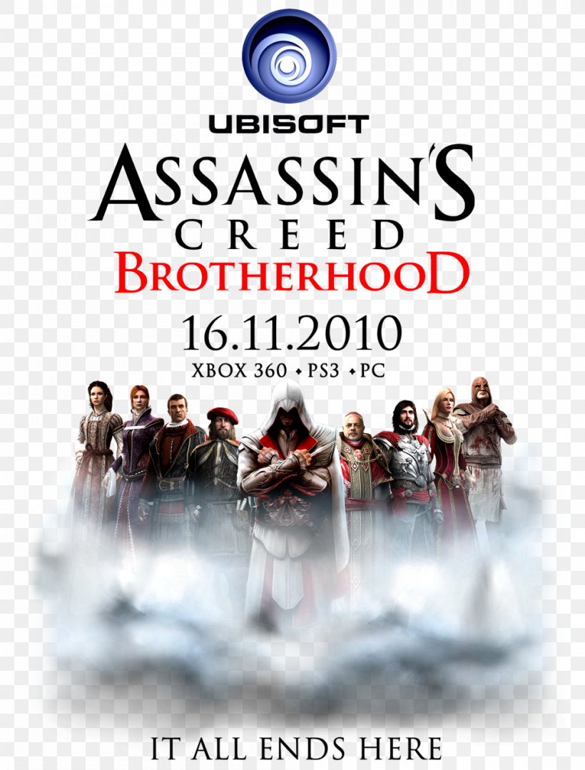 Assassin's Creed: Brotherhood Assassin's Creed: Revelations Xbox 360 Fable II, PNG, 1000x1317px, Xbox 360, Advertising, Brand, Fable Ii, Need For Speed Undercover Download Free