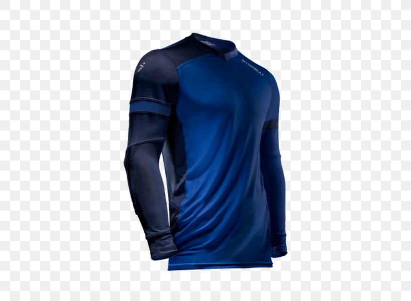 T-shirt Storelli ExoShield Gladiator Goalkeeper Jersey Storelli ExoShield GK Gladiator Shirt Black Strike, PNG, 600x600px, Tshirt, Active Shirt, Clothing, Cobalt Blue, Electric Blue Download Free