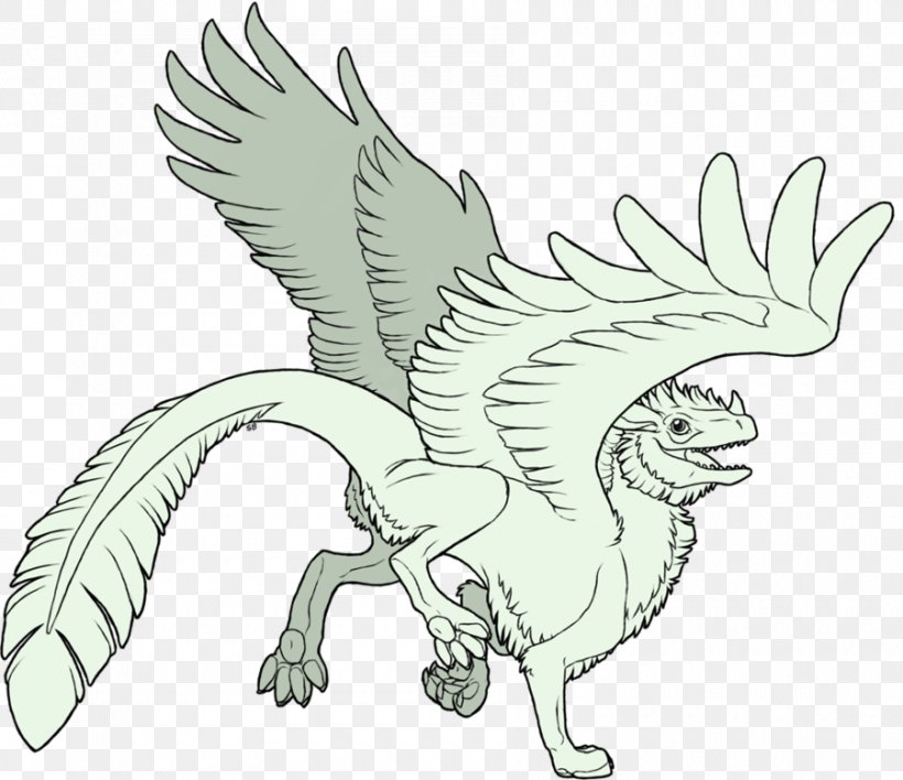 Line Art Griffin Sketch, PNG, 900x778px, Line Art, Artwork, August 17, Beak, Black And White Download Free