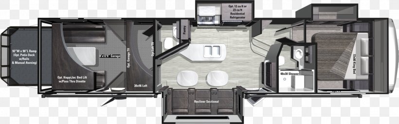 Floor Plan Fifth Wheel Coupling Loft Campervans, PNG, 1842x574px, Floor Plan, Auto Part, Bedroom, Campervans, Caravan Download Free