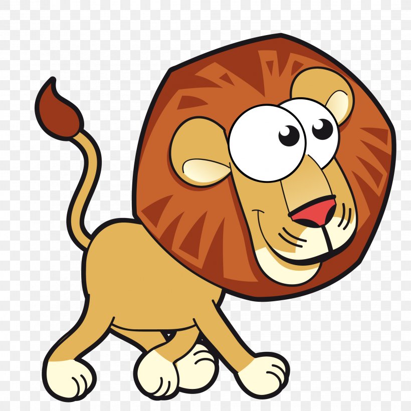 Lion Cartoon Animals Card Clip Art Png 2144x2144px Lion