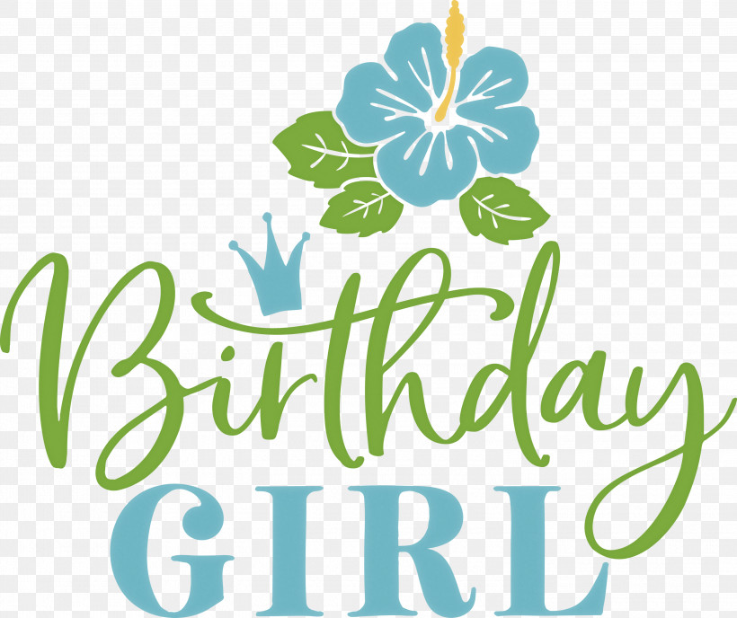 Birthday Girl Birthday, PNG, 3000x2519px, Birthday Girl, Birthday, Floral Design, Flower, Green Download Free