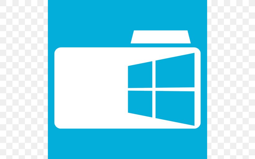 Windows 8 Directory Microsoft Windows, PNG, 512x512px, Windows 8, Area, Azure, Blue, Brand Download Free