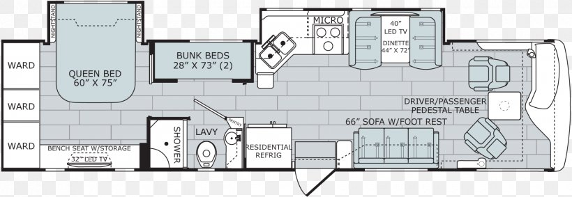 Floor Plan Campervans Caravan Architecture Park Model, PNG, 1800x623px, Floor Plan, Architecture, Area, Campervans, Caravan Download Free