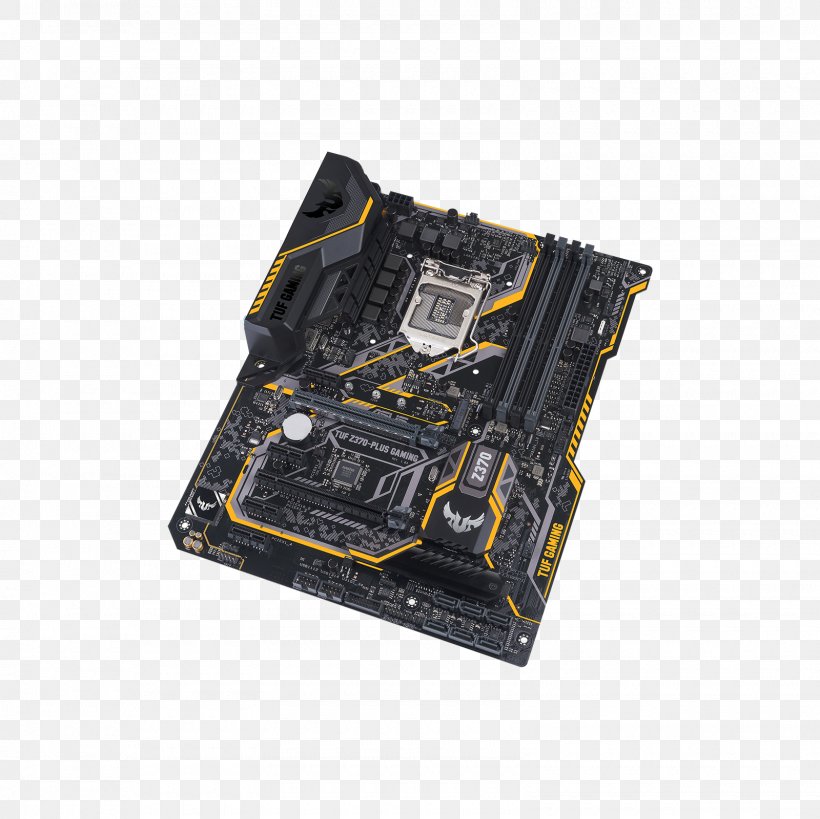 Intel Asus TUF Z370-Plus Gaming Motherboard LGA 1151 CPU Socket, PNG, 1600x1600px, Intel, Asus, Atx, Central Processing Unit, Coffee Lake Download Free