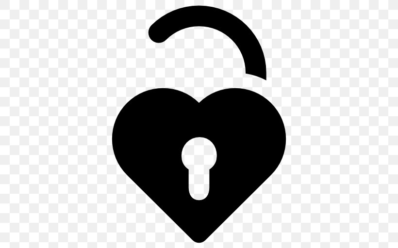 Heart Symbol Clip Art, PNG, 512x512px, Heart, Black And White, Chain, Lock, Padlock Download Free
