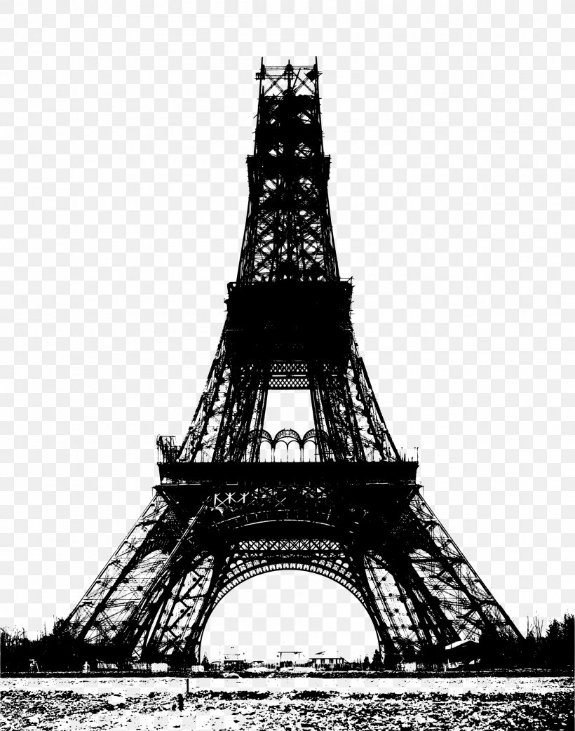 Eiffel Tower Champ De Mars Exposition Universelle Monument, PNG, 1888x2400px, Eiffel Tower, Architectural Engineering, Black And White, Champ De Mars, Exposition Universelle Download Free