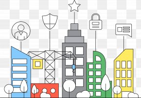 Outline Line Of Linear Icon Apartment - Euclidean Vector Apartment Icon PNG
