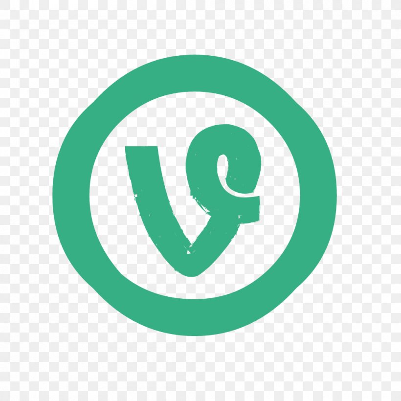 Vine Logo., PNG, 1000x1000px, Television, Area, Brand, Green, Information Technology Download Free