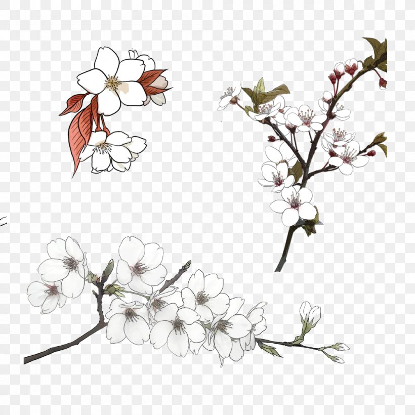 Flower, PNG, 1000x1000px, Flower, Art, Blossom, Branch, Cherry Blossom Download Free