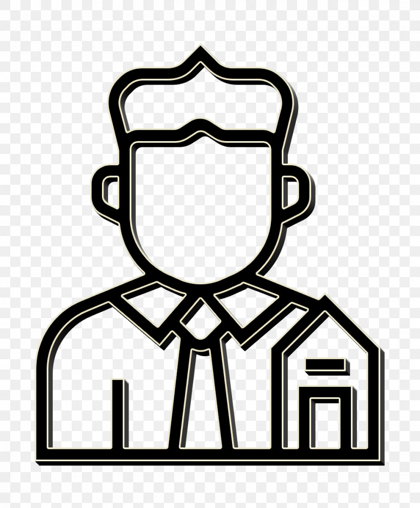 Seller Icon Jobs And Occupations Icon Real Estate Icon, PNG, 972x1174px, Seller Icon, Coloring Book, Emblem, Jobs And Occupations Icon, Line Download Free