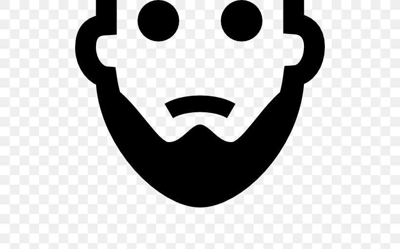 Icon Design Download, PNG, 512x512px, Icon Design, Beard, Black And White, Face, Facial Expression Download Free