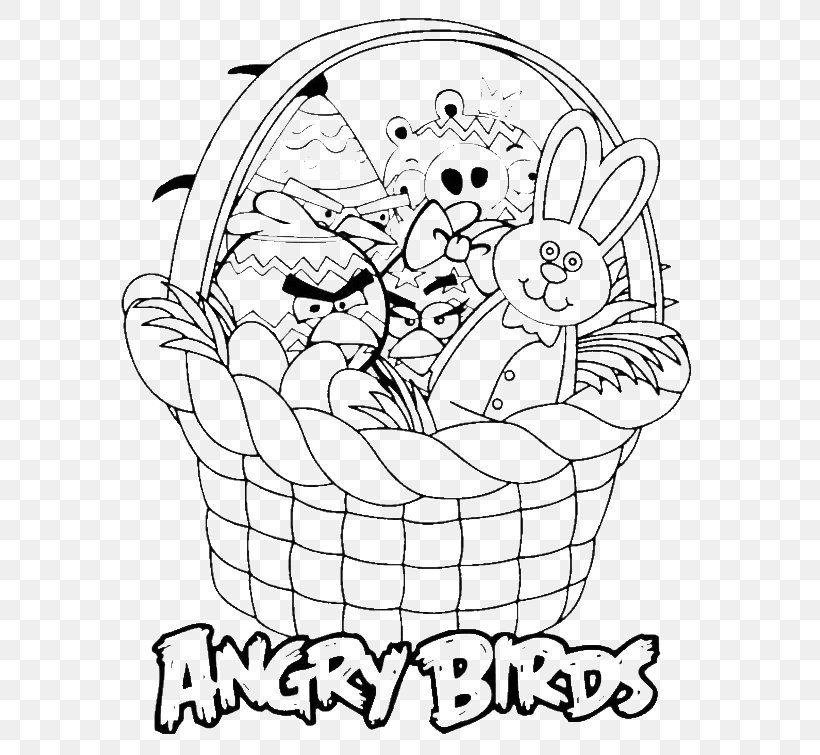 Easter Bunny Angry Birds Star Wars Easter Egg Coloring Book Easter Basket, PNG, 600x755px, Watercolor, Cartoon, Flower, Frame, Heart Download Free