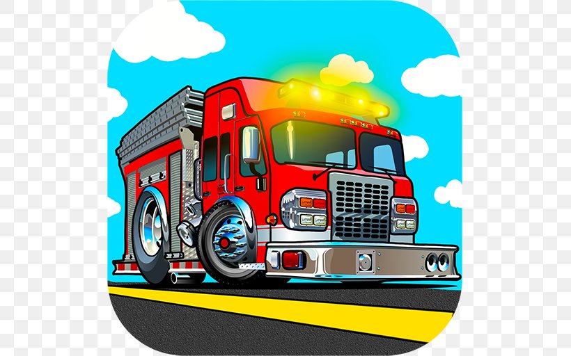 Fire Engine Car Commercial Vehicle Truck, PNG, 512x512px, Fire Engine, Automotive Design, Brand, Car, Commercial Vehicle Download Free