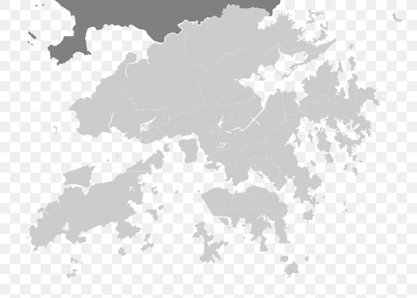 Hong Kong Map Clip Art, PNG, 800x587px, Hong Kong, Area, Black And White, Blank Map, Cloud Download Free