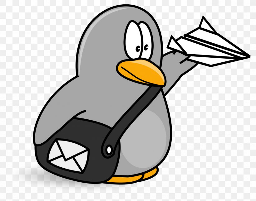 Puffy The Penguin Mail Carrier Clip Art, PNG, 1280x1008px, Penguin, Artwork, Beak, Bird, Creative Commons Download Free