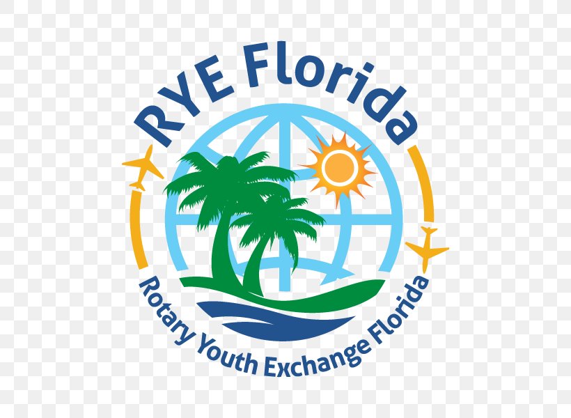 Rye, Florida Logo Rotary Youth Exchange Rotary International Student Exchange Program, PNG, 600x600px, Logo, Area, Artwork, Brand, Florida Download Free
