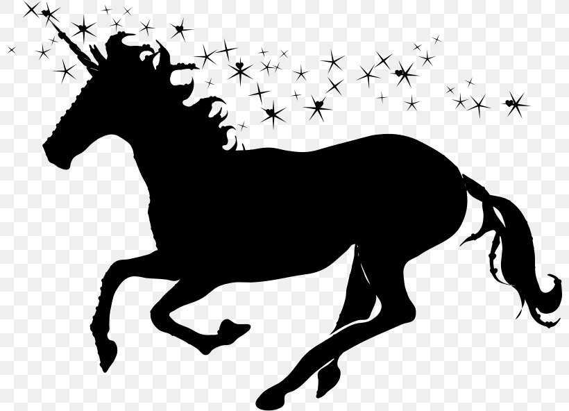 Clip Art Horse Unicorn Erasers 24 Ct, PNG, 800x592px, Horse, Animal Figure, Art, Blackandwhite, Fictional Character Download Free