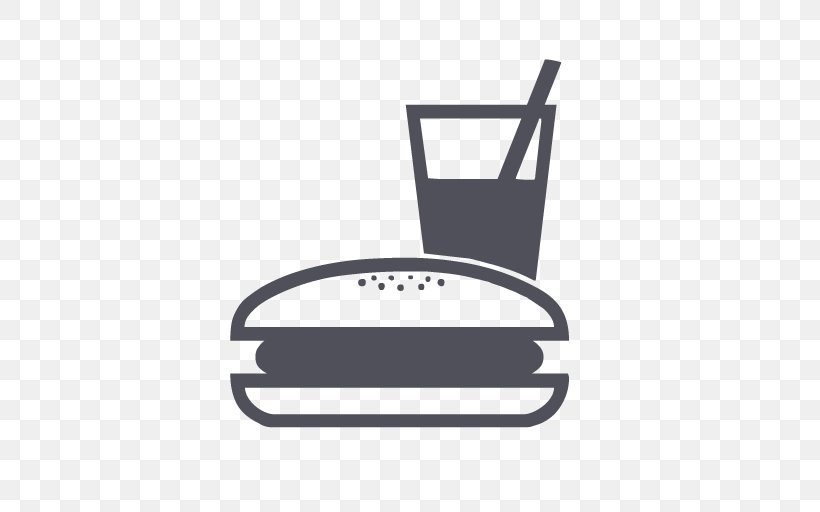 Fast Food Hamburger Symbol Delivery, PNG, 512x512px, Fast Food, Area, Black And White, Brand, Chair Download Free