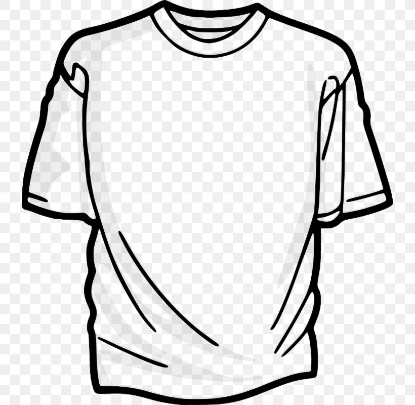 T-shirt Polo Shirt Clip Art, PNG, 734x800px, Tshirt, Black, Black And White, Clothing, Collar Download Free