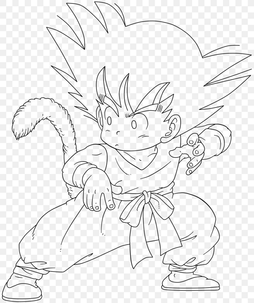 Goku Line Art Drawing Dragon Ball Trunks, PNG, 820x975px, Goku, Art, Artwork, Black, Black And White Download Free