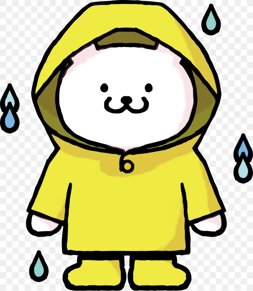 Raincoat レインウェア Clip Art, PNG, 1007x1156px, Raincoat, Area, Artwork, Bear, Black And White Download Free