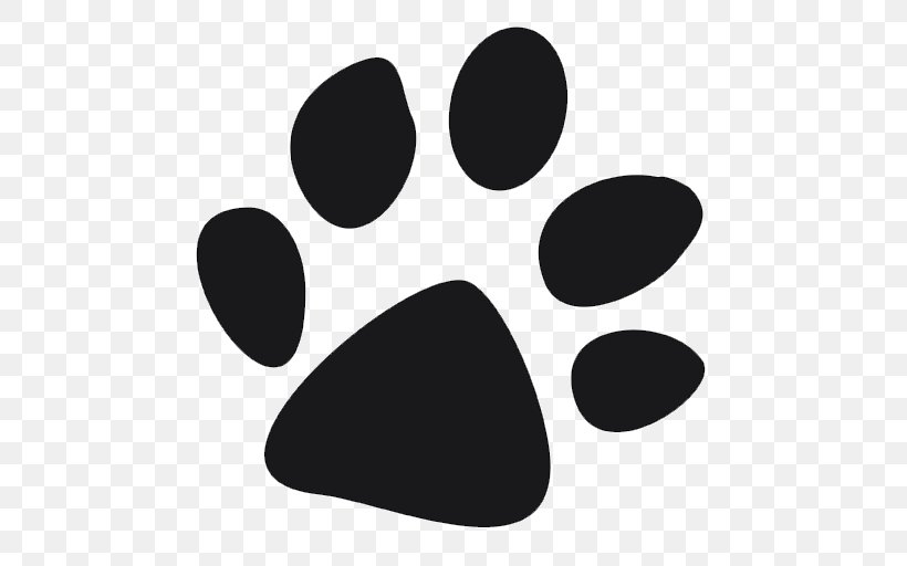 Dog Paw Birthday Cat Footprint, PNG, 512x512px, Dog, Birthday, Black, Black And White, Cat Download Free