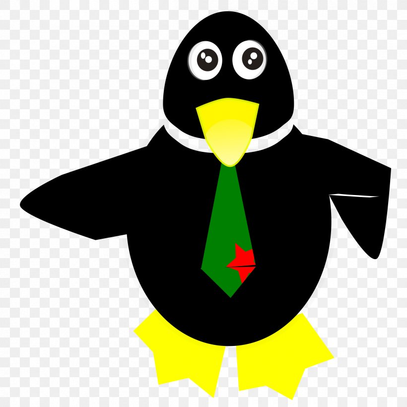 Penguin Necktie, PNG, 2400x2400px, Penguin, Beak, Bird, Bow Tie, Cartoon Download Free