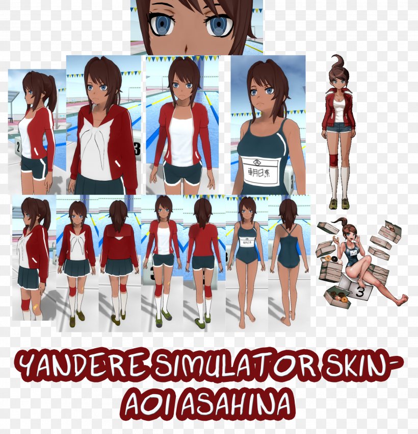 Yandere Simulator Character Minecraft Skin, PNG, 2622x2718px, Yandere Simulator, Art, Character, Clothing, Deviantart Download Free