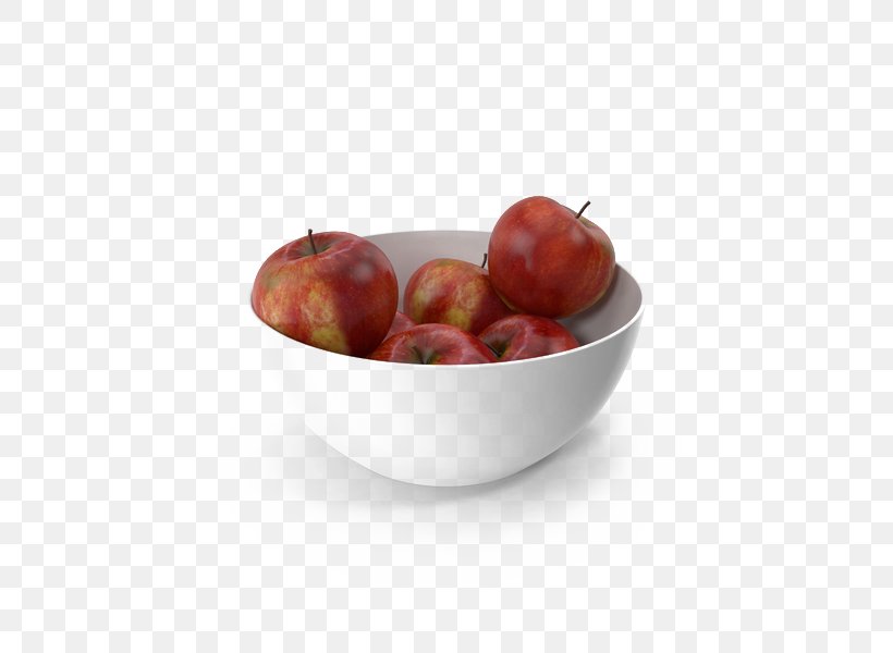 Apple Bowl White, PNG, 600x600px, 3d Computer Graphics, Apple, Bowl, Food, Fruit Download Free