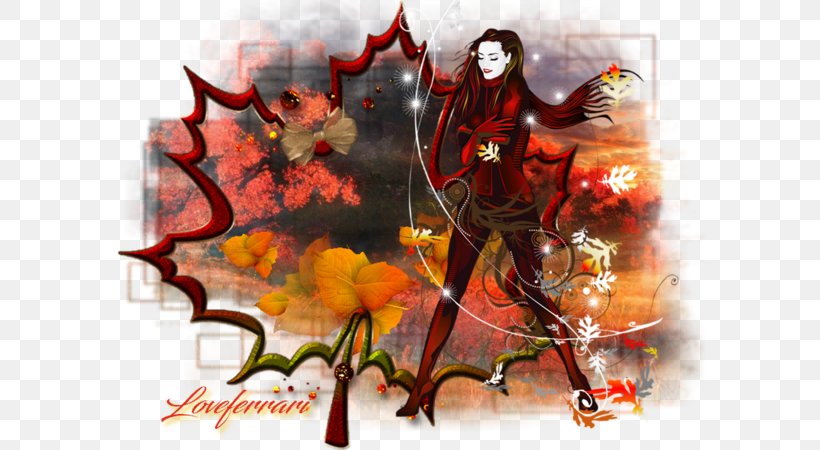 Graphic Design Desktop Wallpaper, PNG, 600x450px, Computer, Art, Autumn, Fictional Character, Legendary Creature Download Free